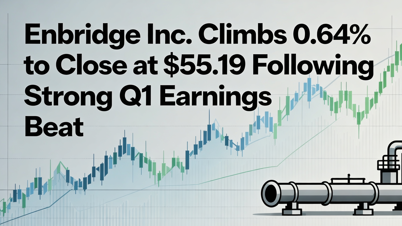 Enbridge Inc. Climbs 0.64% to Close at $55.19 Following Strong Q1 Earnings Beat
