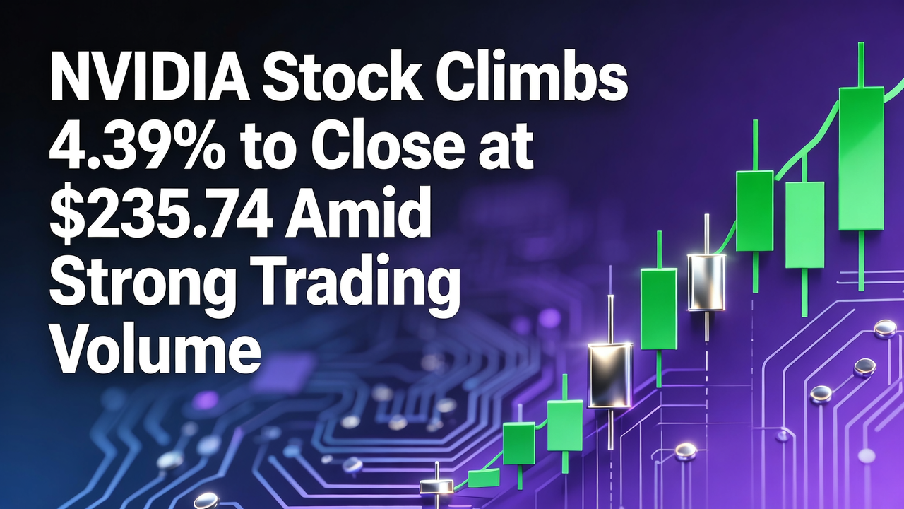 NVIDIA Stock Climbs 4.39% to Close at $235.74 Amid Strong Trading Volume