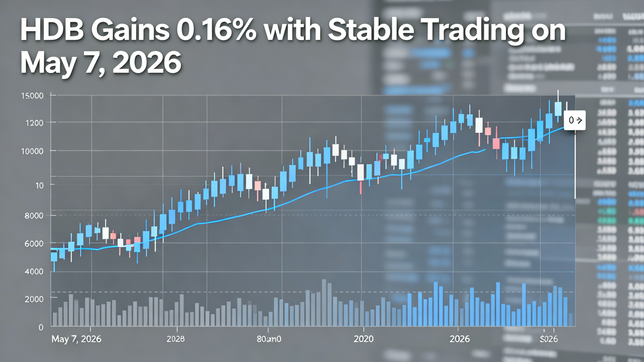 HDB Gains 0.16% with Stable Trading on May 7, 2026