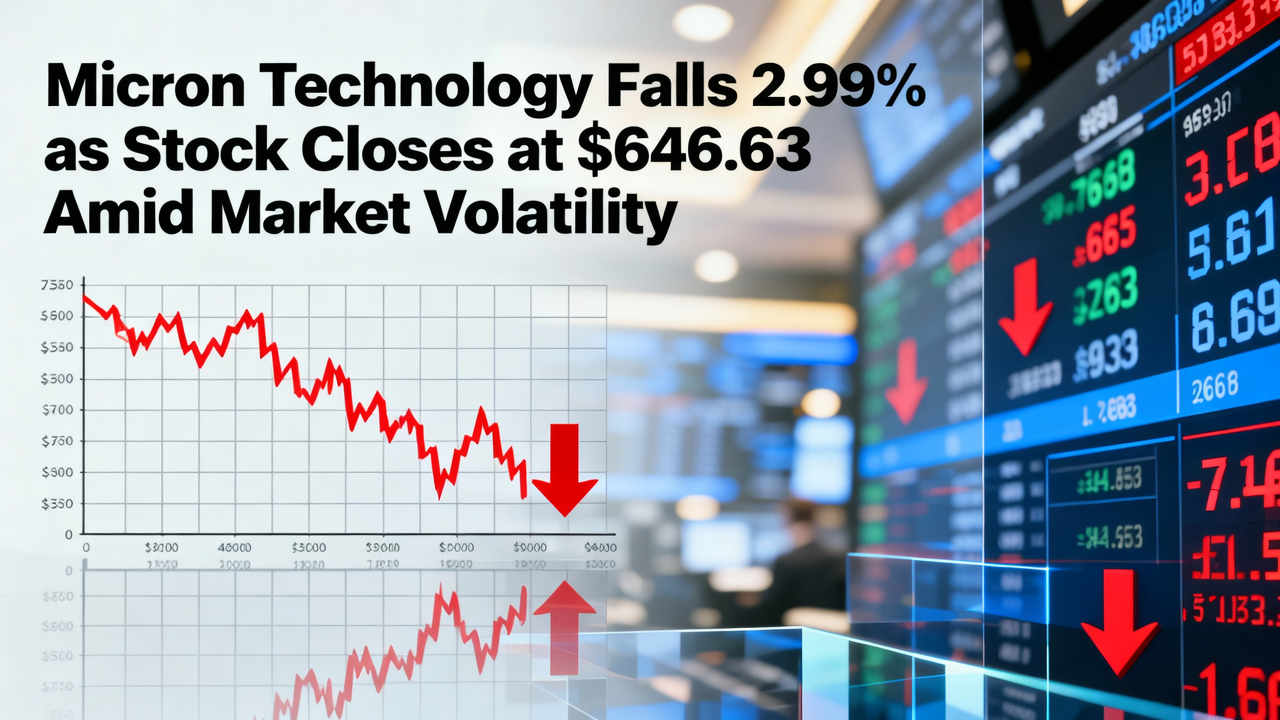 Micron Technology Falls 2.99% as Stock Closes at $646.63 Amid Market Volatility