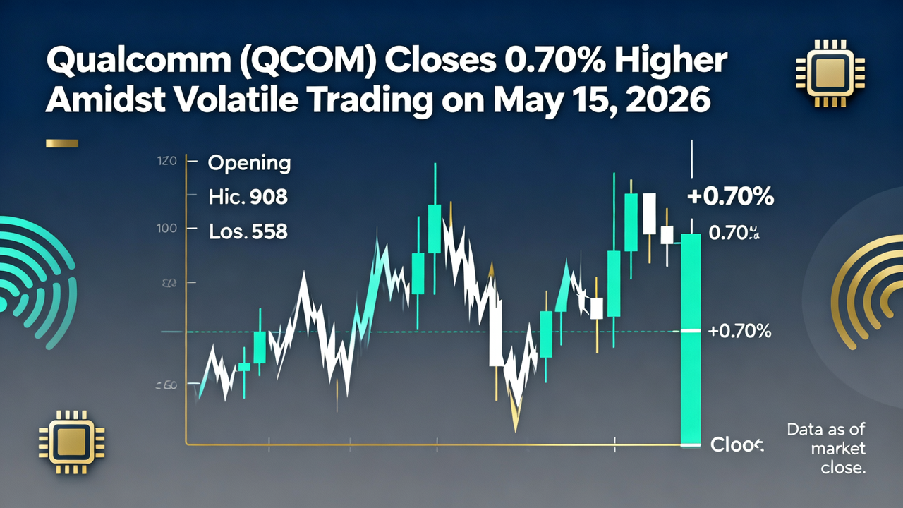 Qualcomm (QCOM) Closes 0.70% Higher Amidst Volatile Trading on May 15, 2026
