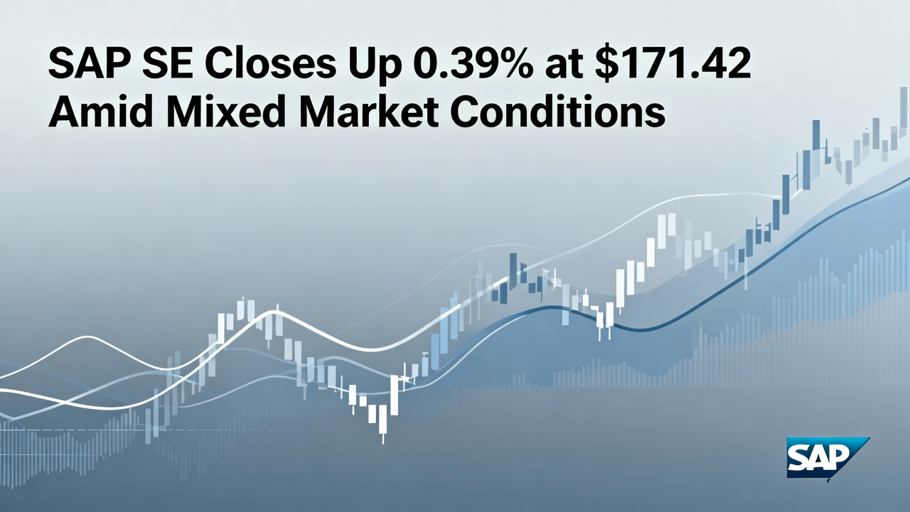 SAP SE Closes Up 0.39% at $171.42 Amid Mixed Market Conditions