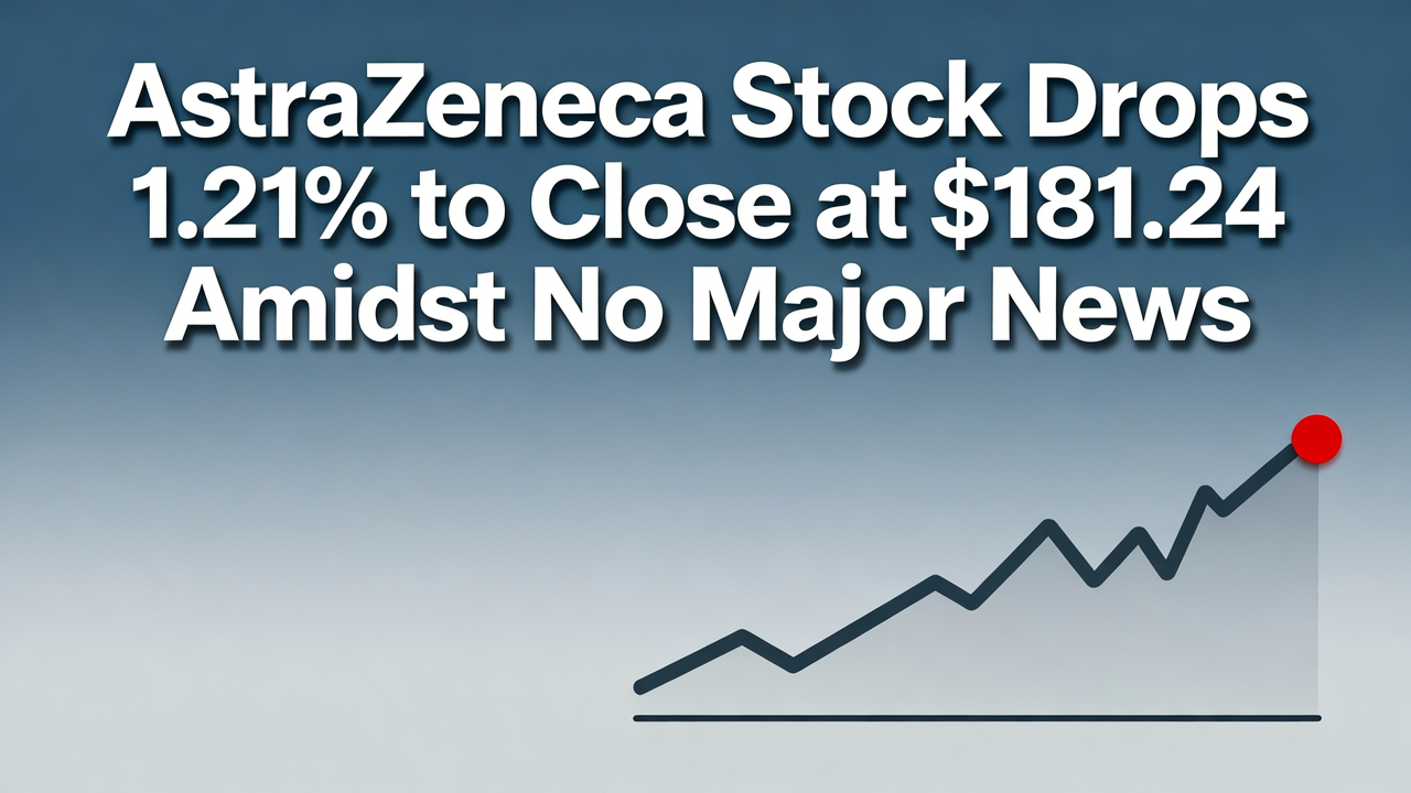AstraZeneca Stock Drops 1.21% to Close at $181.24 Amidst No Major News