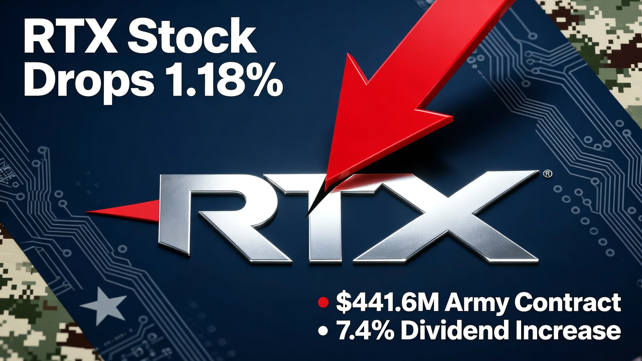 RTX Stock Drops 1.18% Despite $441.6M Army Contract and 7.4% Dividend Increase