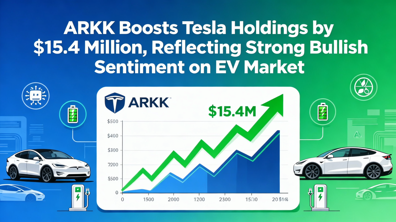 ARKK Boosts Tesla Holdings by $15.4 Million, Reflecting Strong Bullish Sentiment on EV Market