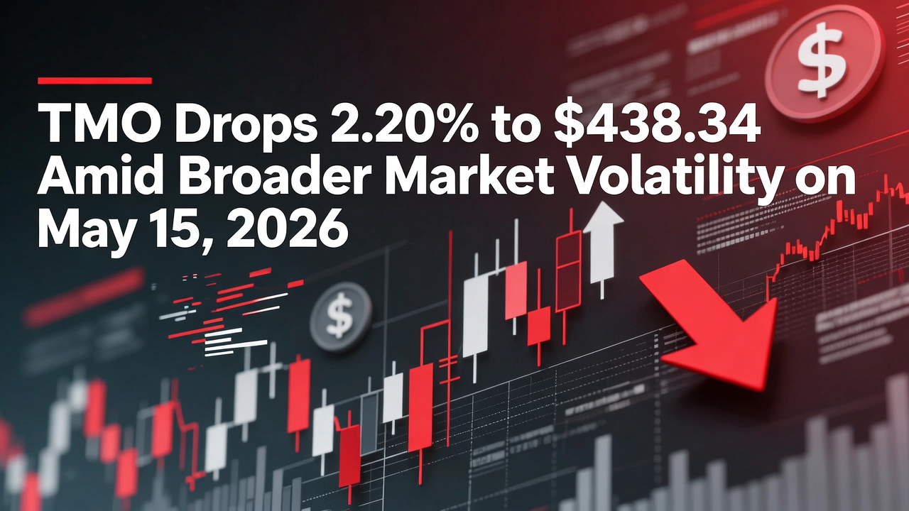 TMO Drops 2.20% to $438.34 Amid Broader Market Volatility on May 15, 2026