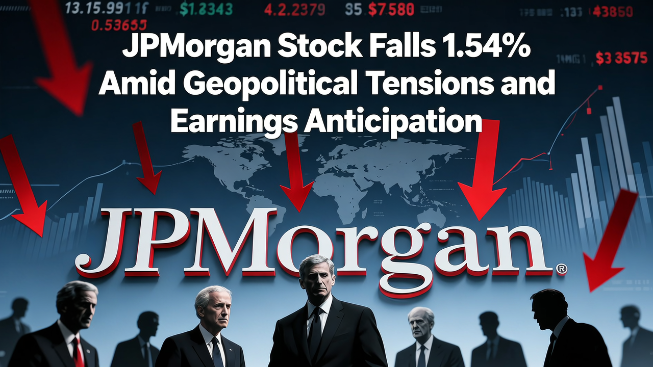 JPMorgan Stock Falls 1.54% Amid Geopolitical Tensions and Earnings Anticipation