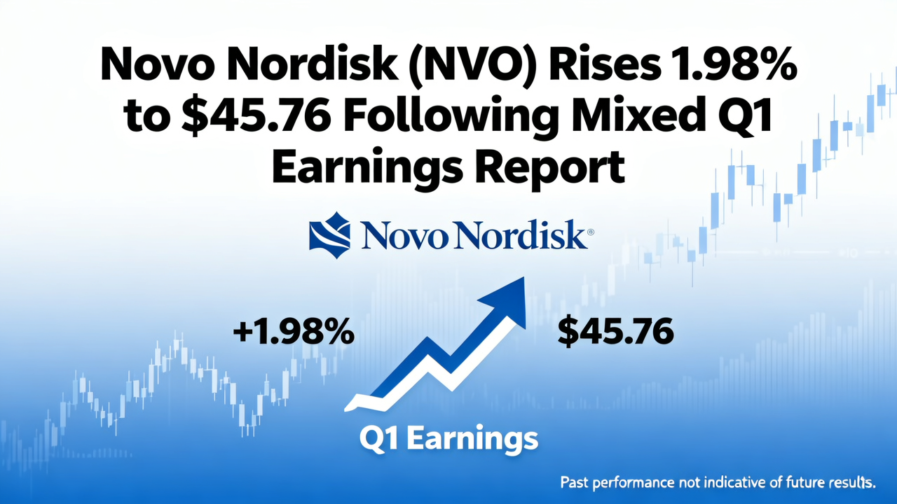 Novo Nordisk (NVO) Rises 1.98% to $45.76 Following Mixed Q1 Earnings Report