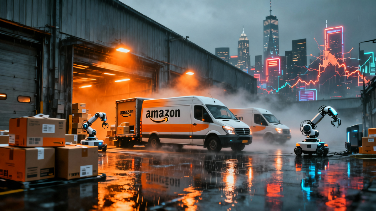 Amazon Stock Drops 2.08% Amid Market Volatility and Strategic Logistics Investments