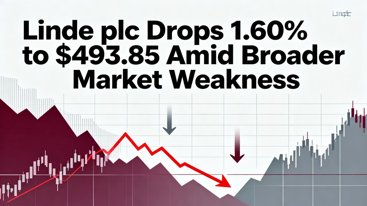Linde plc Drops 1.60% to $493.85 Amid Broader Market Weakness
