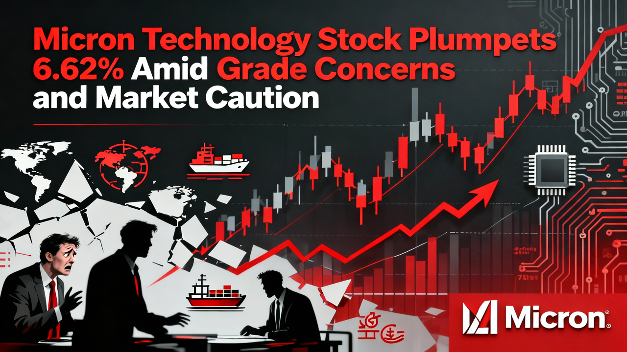 Micron Technology Stock Plummets 6.62% Amid Trade Concerns and Market Caution