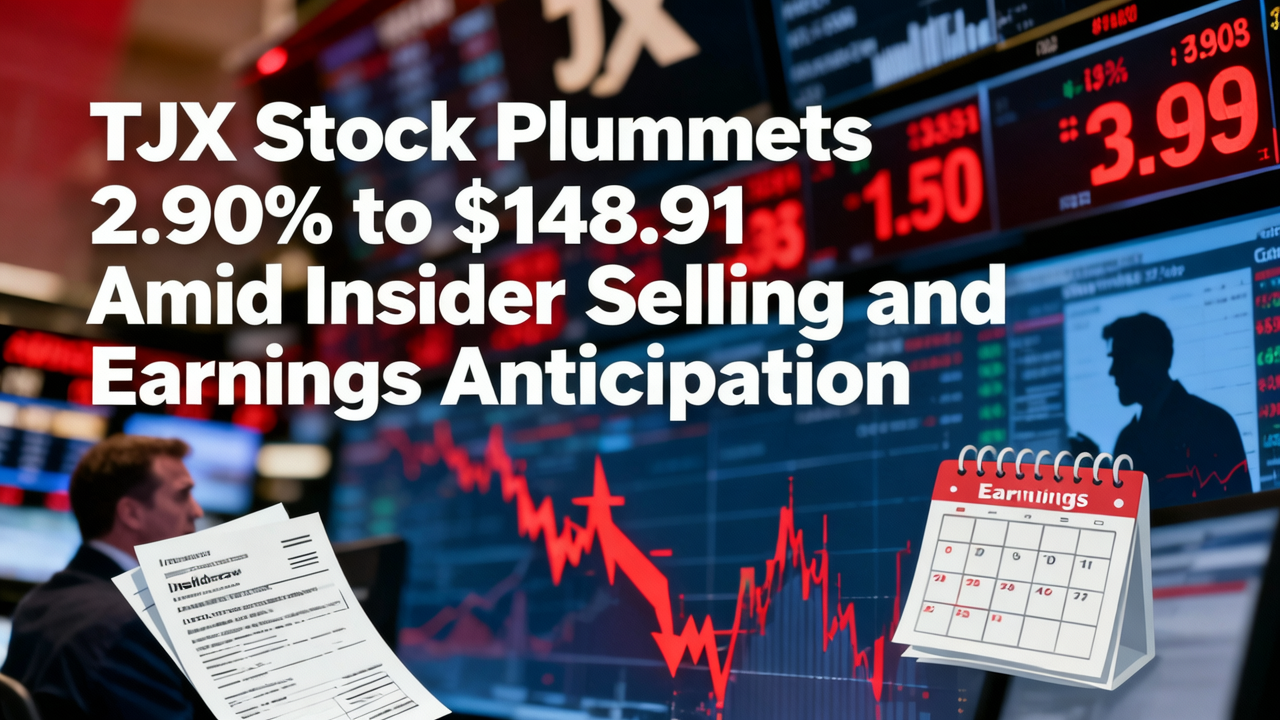 TJX Stock Plummets 2.90% to $148.91 Amid Insider Selling and Earnings Anticipation