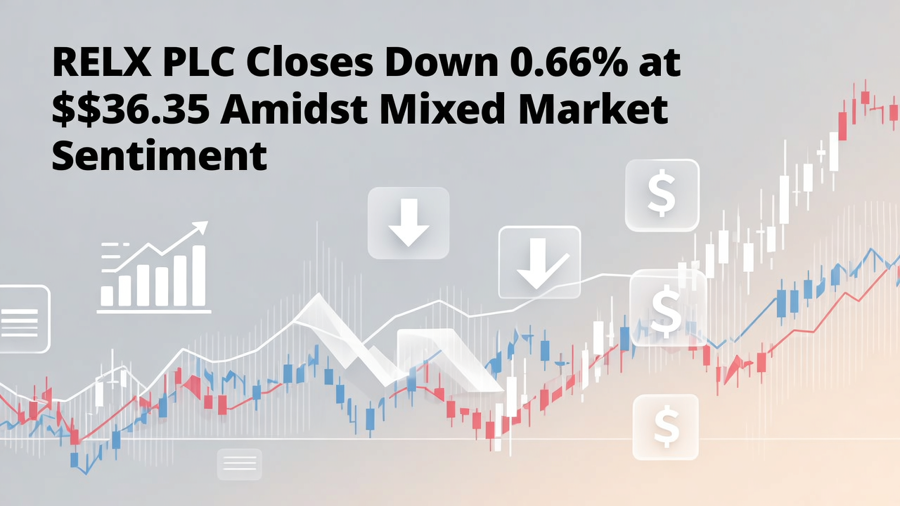 RELX PLC Closes Down 0.66% at $36.35 Amidst Mixed Market Sentiment
