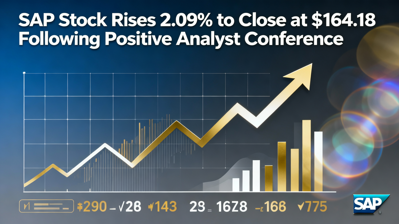 SAP Stock Rises 2.09% to Close at $164.18 Following Positive Analyst Conference