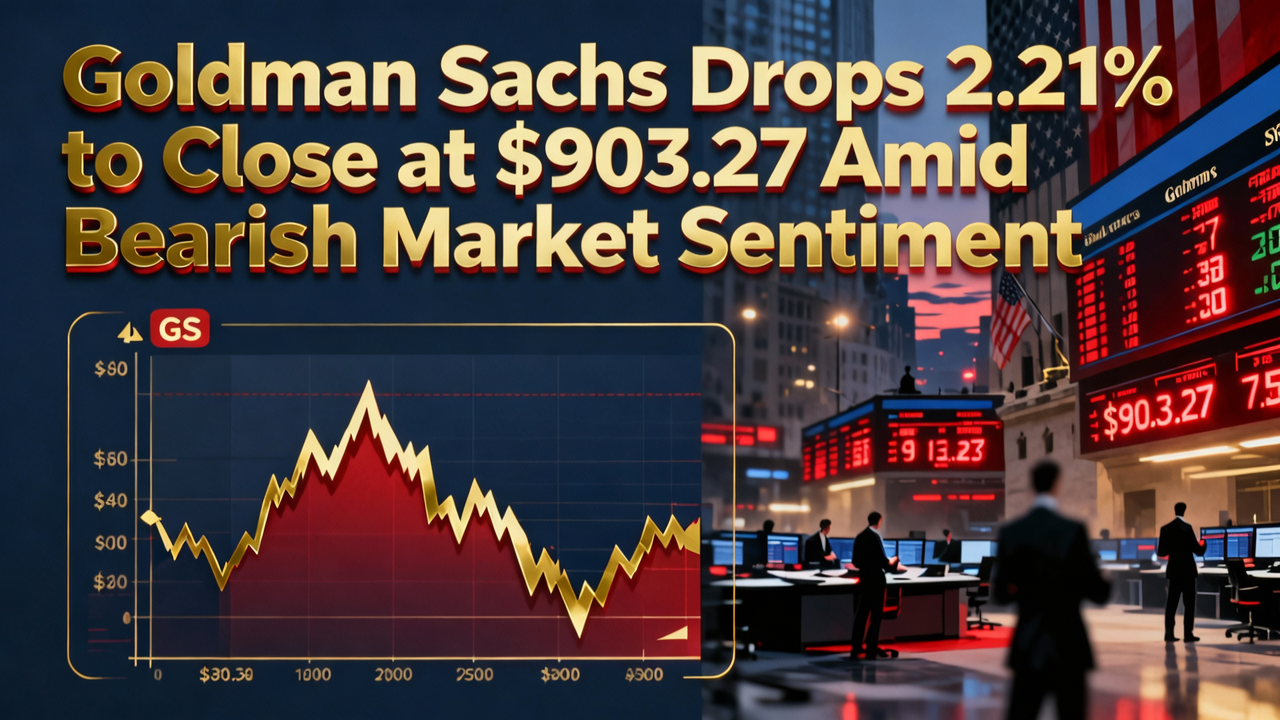 Goldman Sachs Drops 2.21% to Close at $903.27 Amid Bearish Market Sentiment