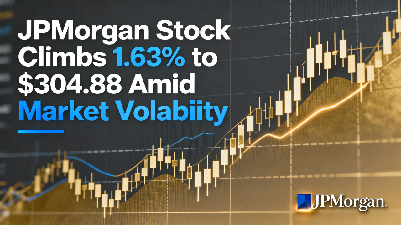 JPMorgan Stock Climbs 1.63% to $304.88 Amid Market Volatility