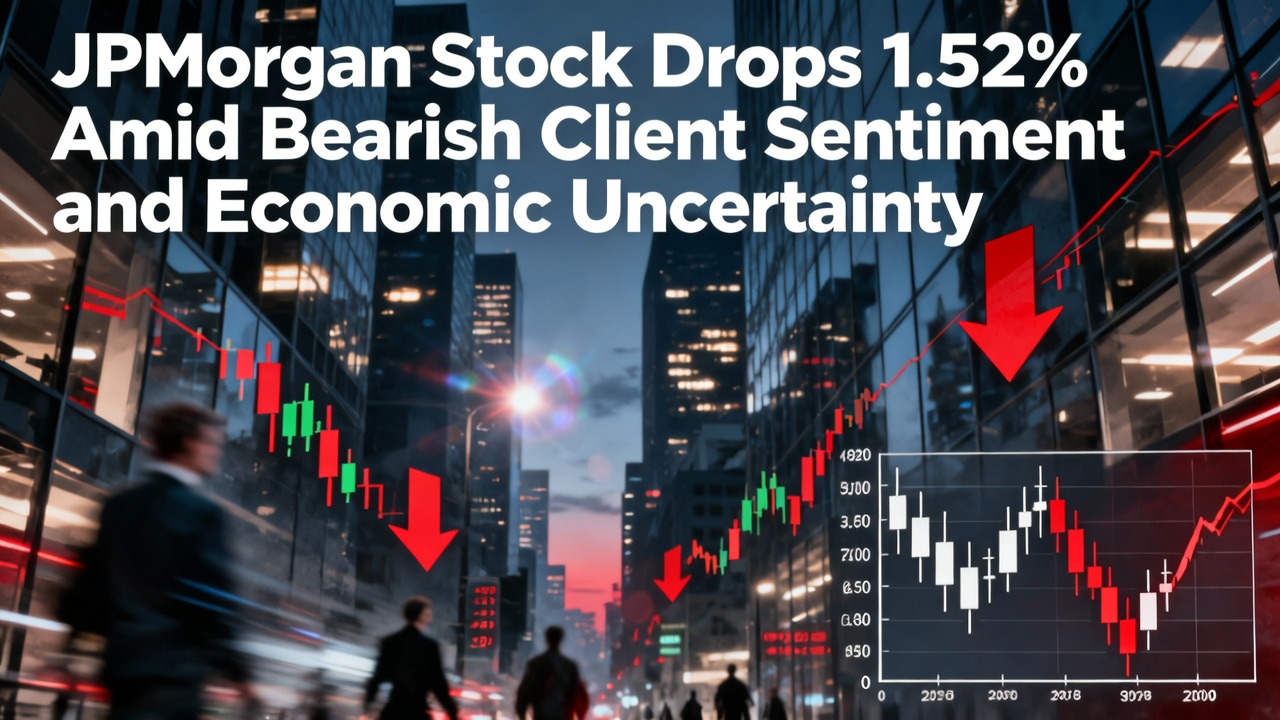 JPMorgan Stock Drops 1.52% Amid Bearish Client Sentiment and Economic Uncertainty