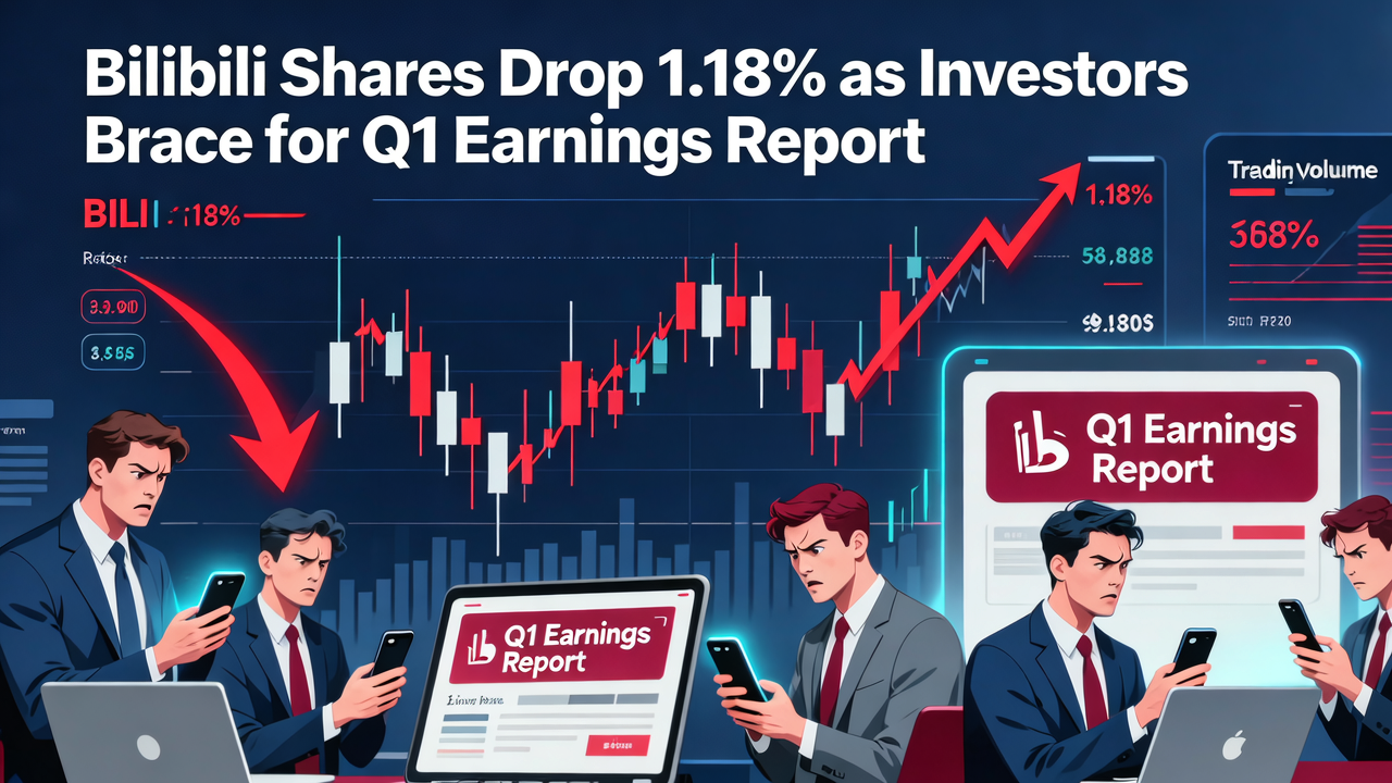 Bilibili Shares Drop 1.18% as Investors Brace for Q1 Earnings Report