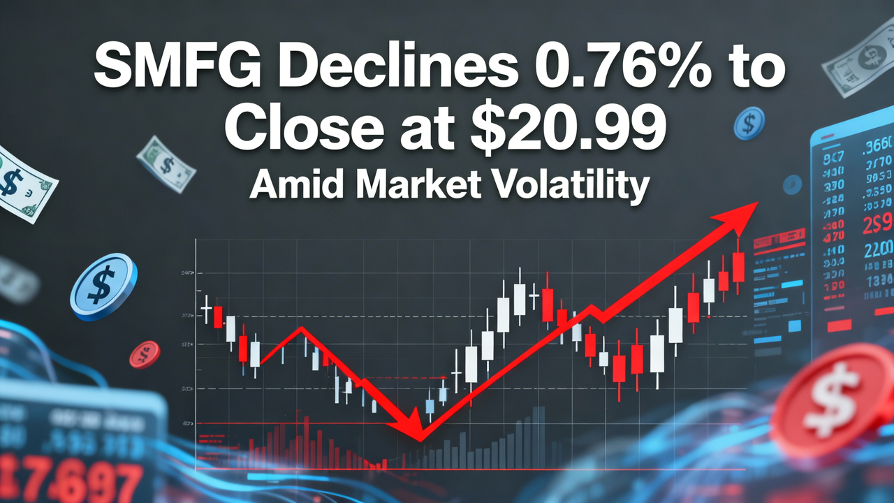SMFG Declines 0.76% to Close at $20.99 Amid Market Volatility
