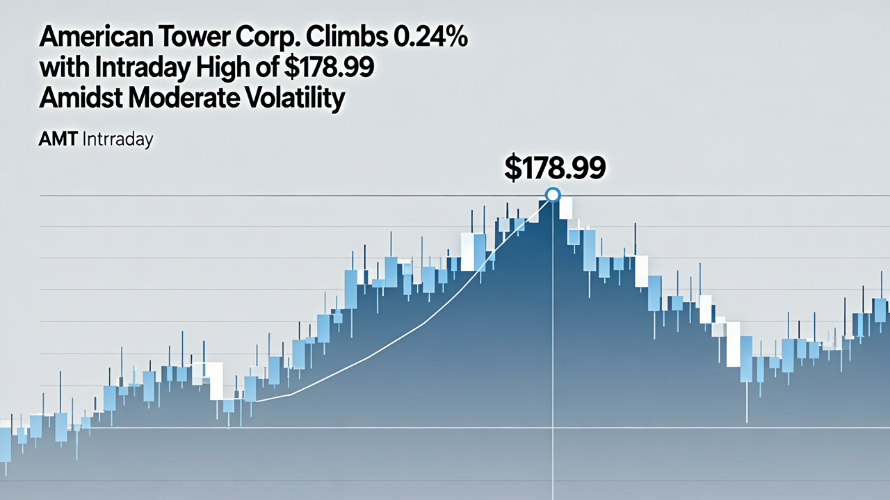 American Tower Corp. Climbs 0.24% with Intraday High of $178.99 Amidst Moderate Volatility