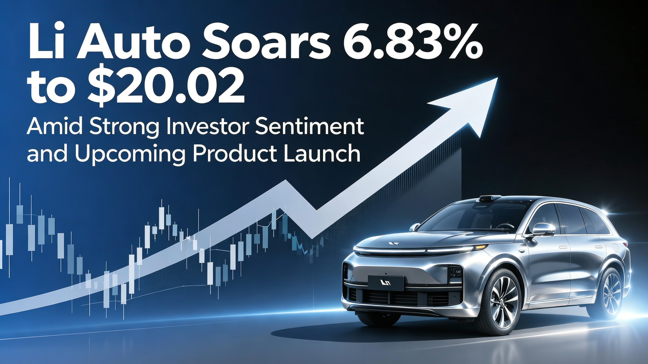 Li Auto Soars 6.83% to $20.02 Amid Strong Investor Sentiment and Upcoming Product Launch