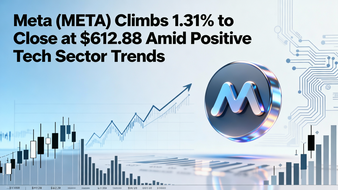 Meta (META) Climbs 1.31% to Close at $612.88 Amid Positive Tech Sector Trends