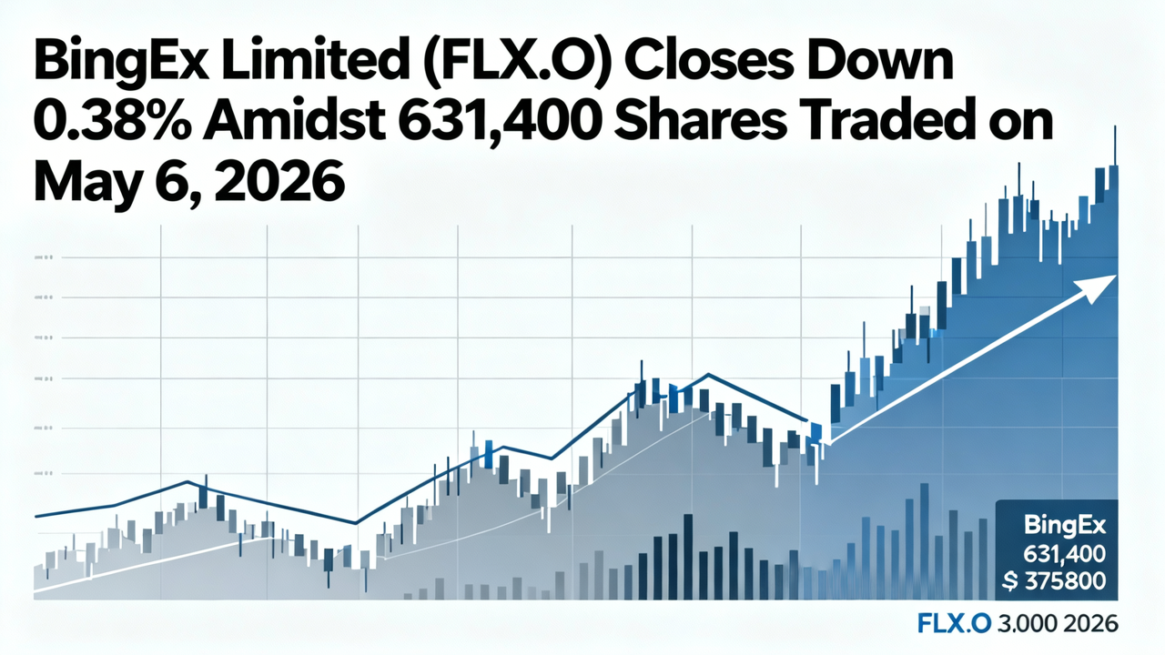 BingEx Limited (FLX.O) Closes Down 0.38% Amidst 631,400 Shares Traded on May 6, 2026