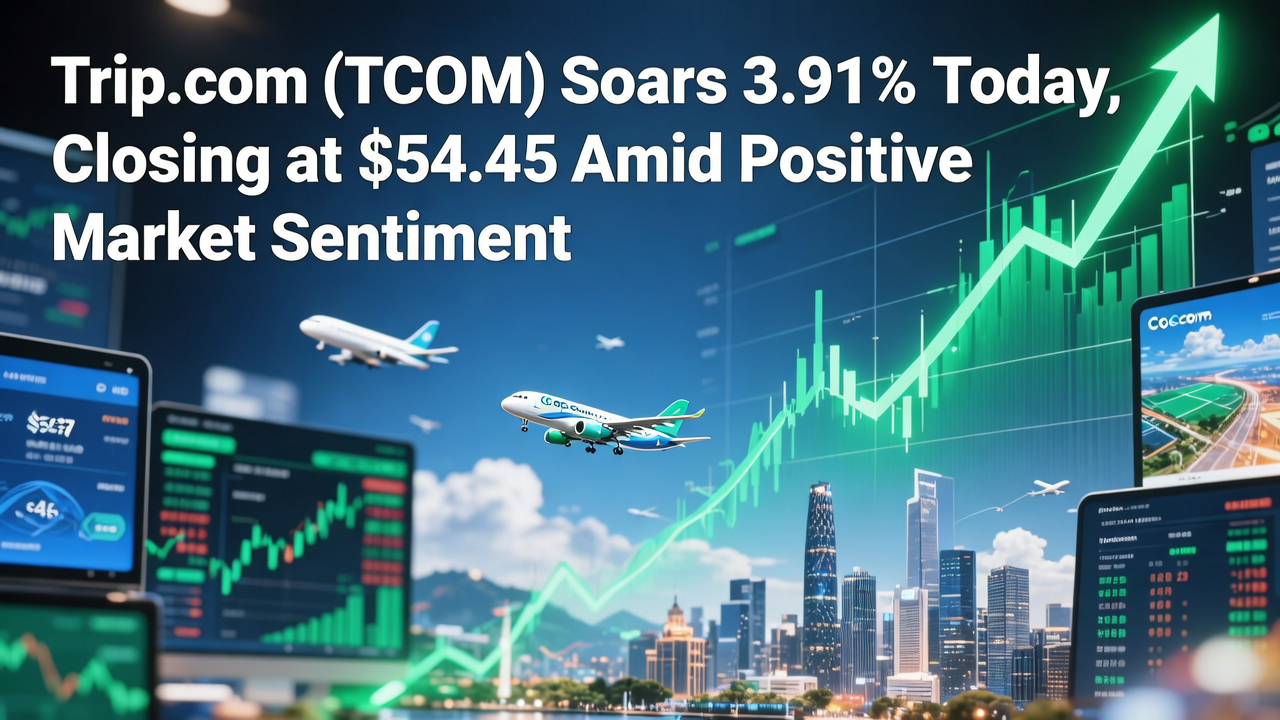 Trip.com (TCOM) Soars 3.91% Today, Closing at $54.45 Amid Positive Market Sentiment
