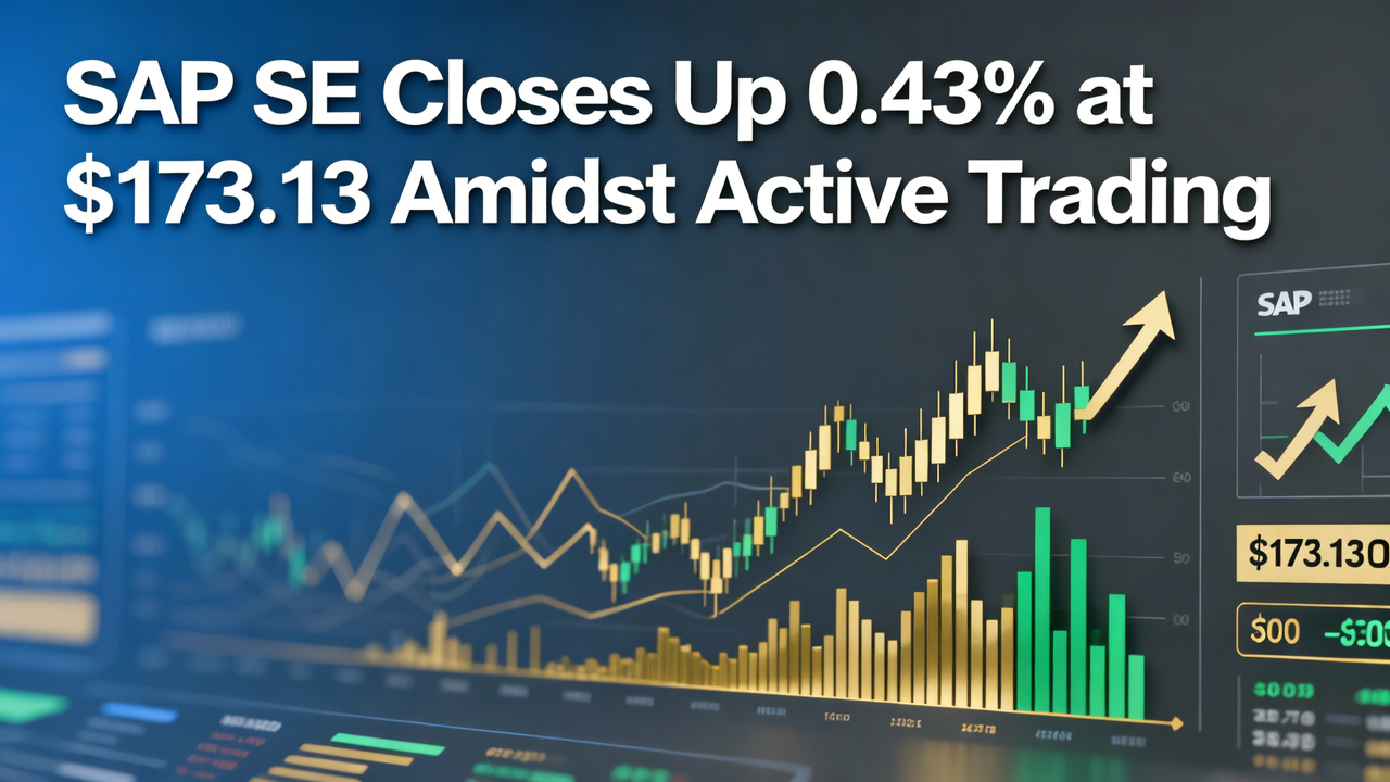 SAP SE Closes Up 0.43% at $173.13 Amidst Active Trading