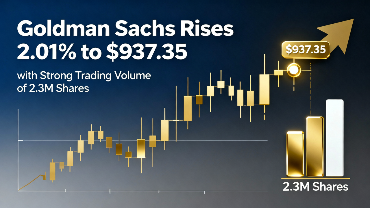 Goldman Sachs Rises 2.01% to $937.35 with Strong Trading Volume of 2.3M Shares
