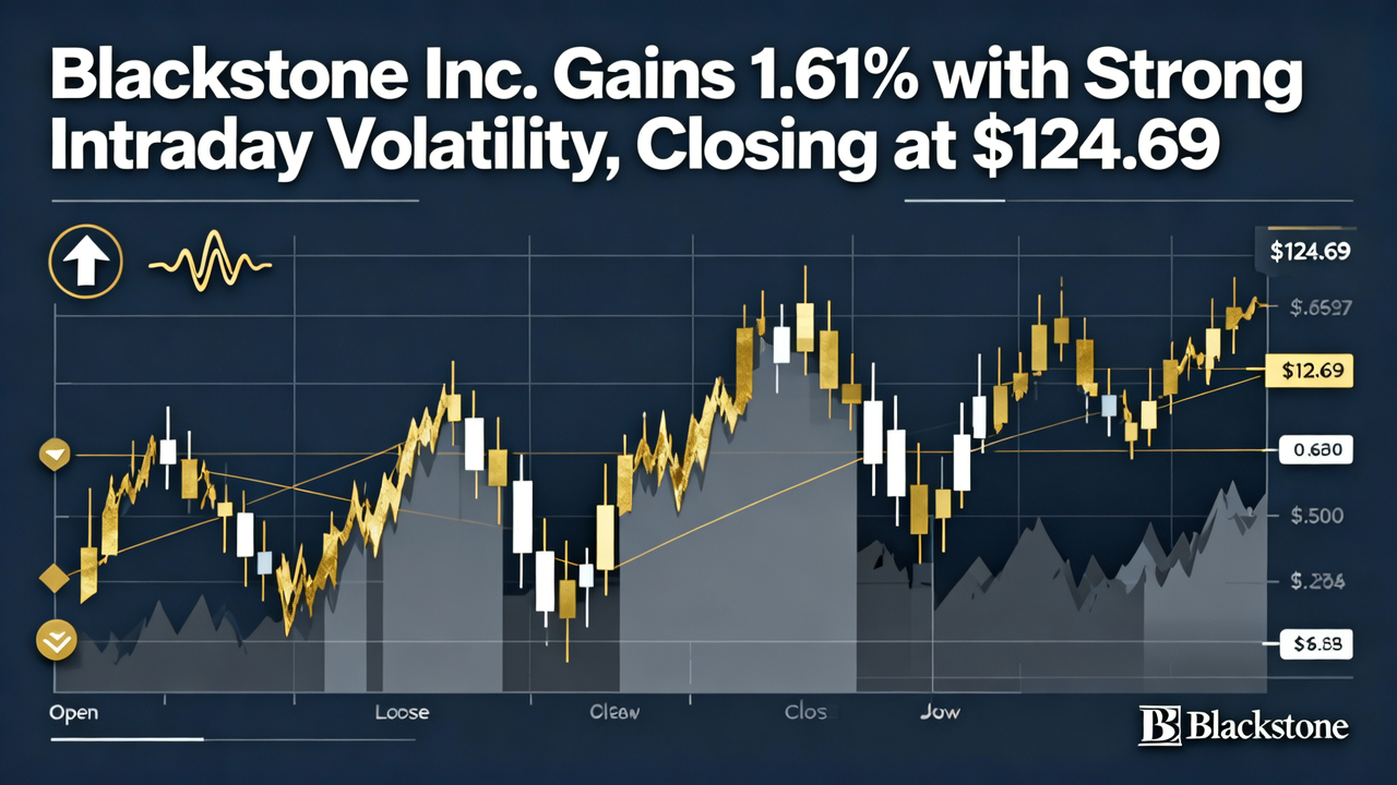 Blackstone Inc. Gains 1.61% with Strong Intraday Volatility, Closing at $124.69