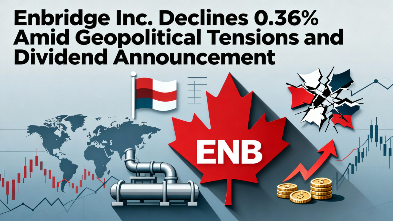 Enbridge Inc. Declines 0.36% Amid Geopolitical Tensions and Dividend Announcement