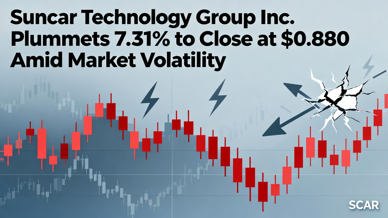 Suncar Technology Group Inc. Plummets 7.31% to Close at $0.880 Amid Market Volatility