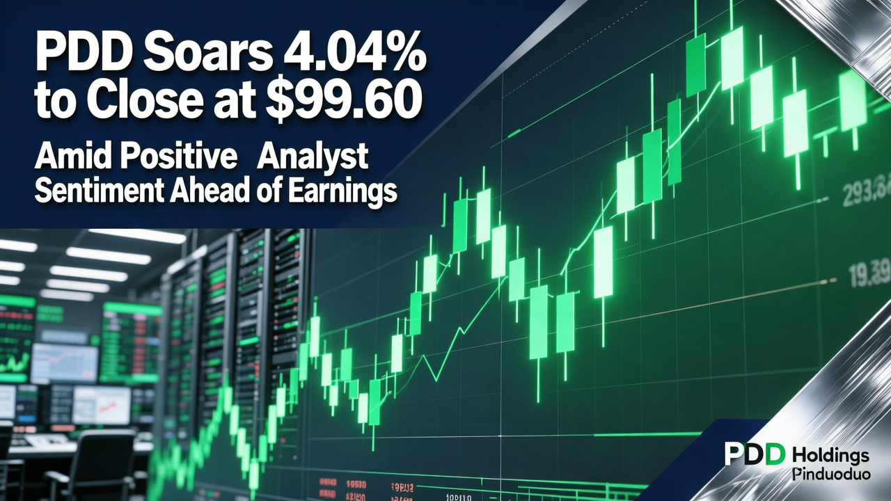 PDD Soars 4.04% to Close at $99.60 Amid Positive Analyst Sentiment Ahead of Earnings