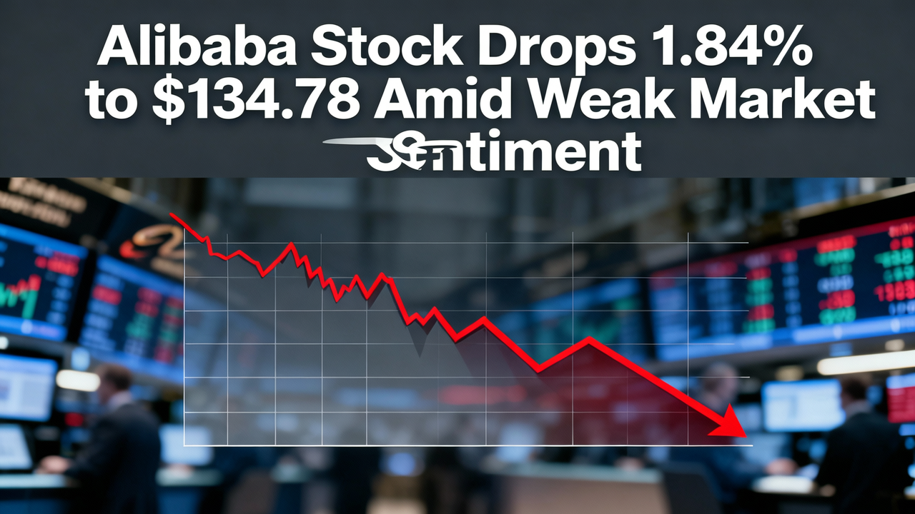 Alibaba Stock Drops 1.84% to $134.78 Amid Weak Market Sentiment