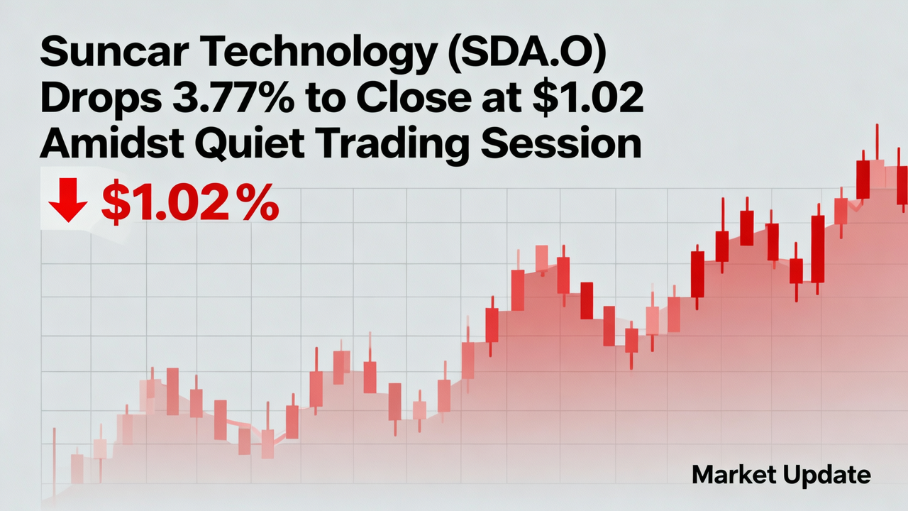 Suncar Technology (SDA.O) Drops 3.77% to Close at $1.02 Amidst Quiet Trading Session