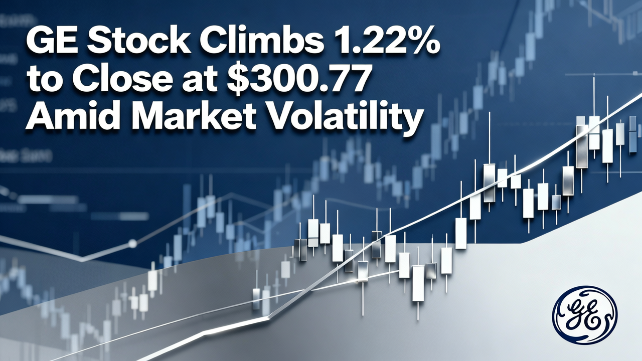 GE Stock Climbs 1.22% to Close at $300.77 Amid Market Volatility
