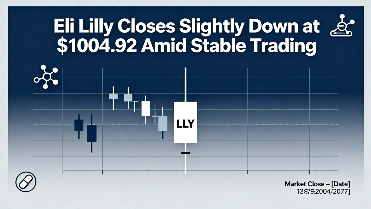 Eli Lilly Closes Slightly Down at $1004.92 Amid Stable Trading