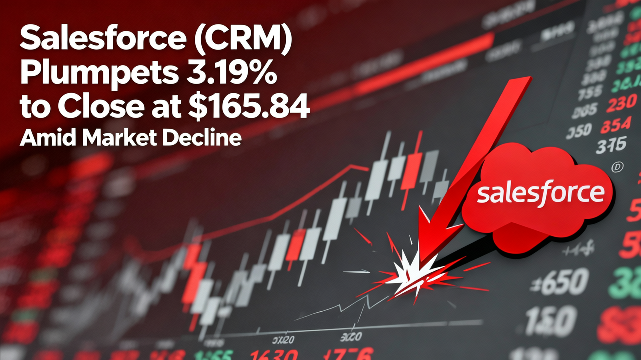 Salesforce (CRM) Plummets 3.19% to Close at $165.84 Amid Market Decline