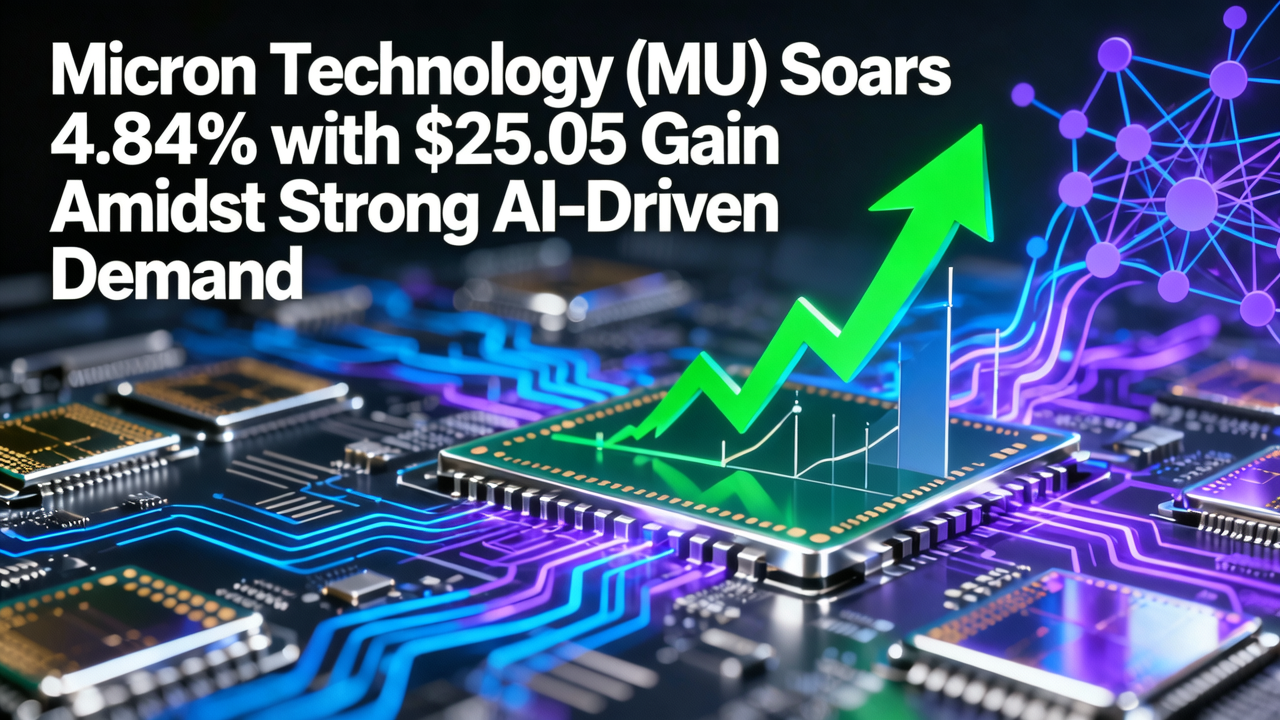 Micron Technology (MU) Soars 4.84% with $25.05 Gain Amidst Strong AI-Driven Demand