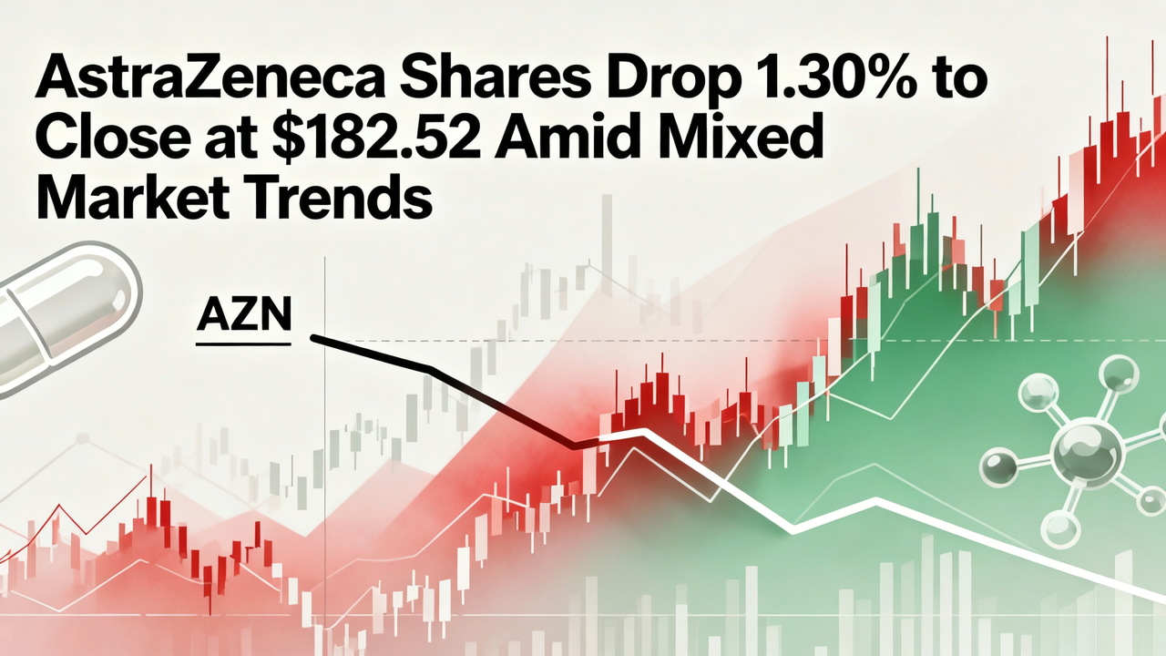 AstraZeneca Shares Drop 1.30% to Close at $182.52 Amid Mixed Market Trends