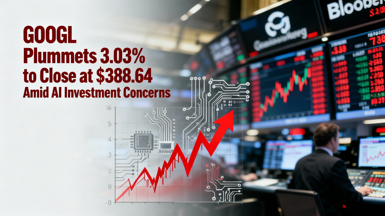 GOOGL Plummets 3.03% to Close at $388.64 Amid AI Investment Concerns
