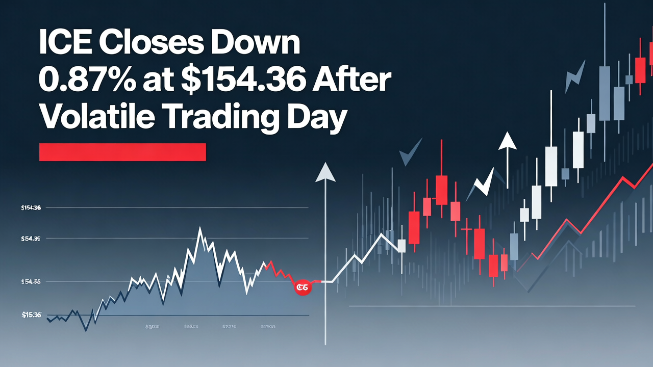 ICE Closes Down 0.87% at $154.36 After Volatile Trading Day