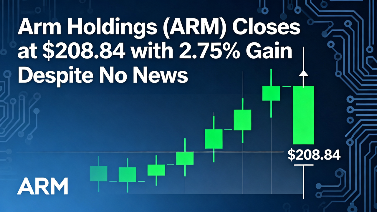 Arm Holdings (ARM) Closes at $208.84 with 2.75% Gain Despite No News
