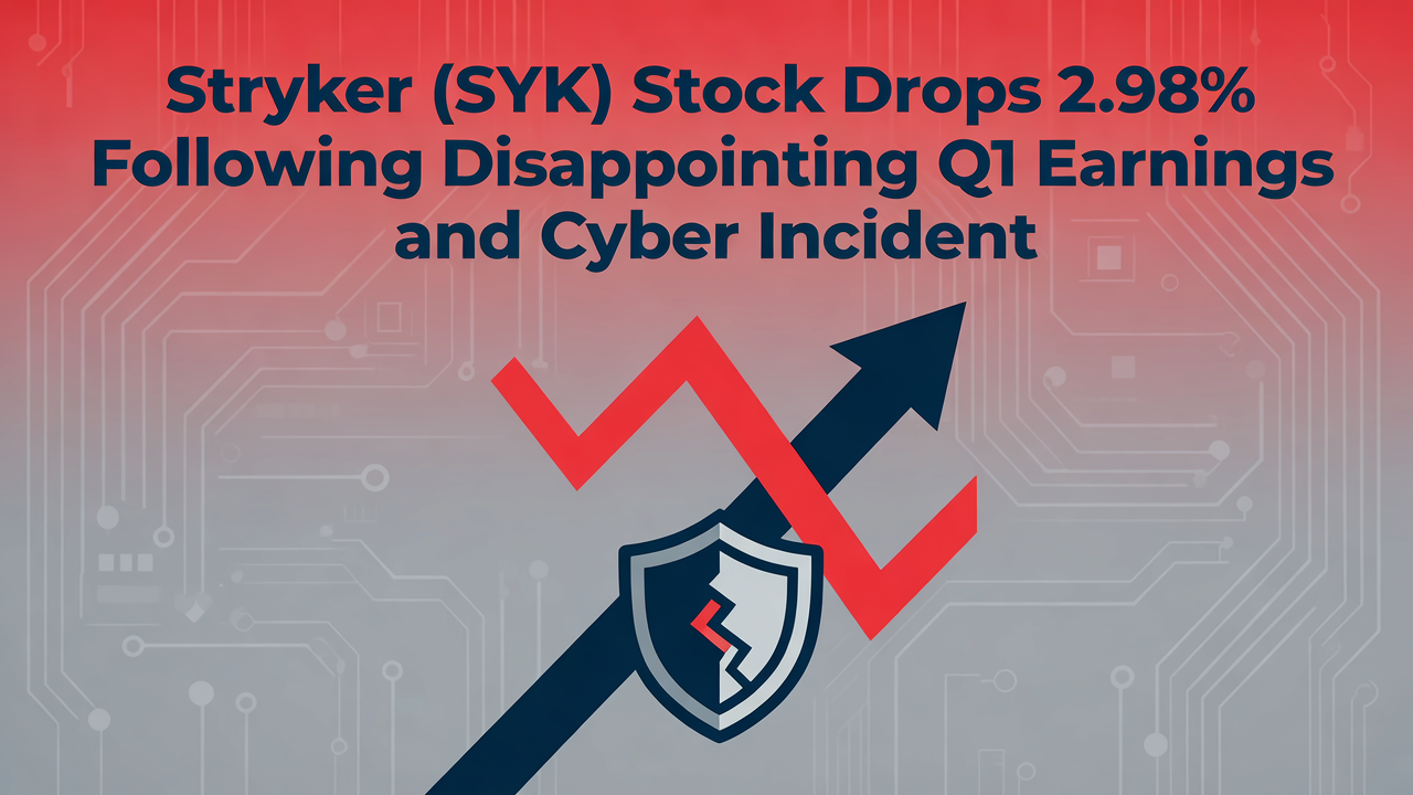 Stryker (SYK) Stock Drops 2.98% Following Disappointing Q1 Earnings and Cyber Incident