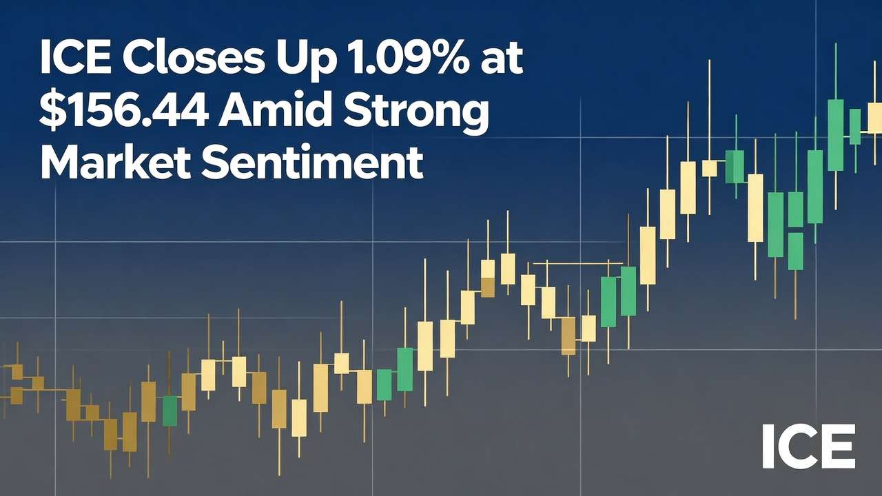 ICE Closes Up 1.09% at $156.44 Amid Strong Market Sentiment