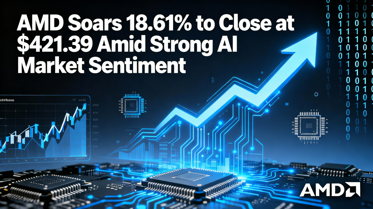 AMD Soars 18.61% to Close at $421.39 Amid Strong AI Market Sentiment