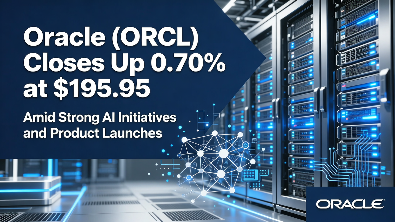 Oracle (ORCL) Closes Up 0.70% at $195.95 Amid Strong AI Initiatives and Product Launches