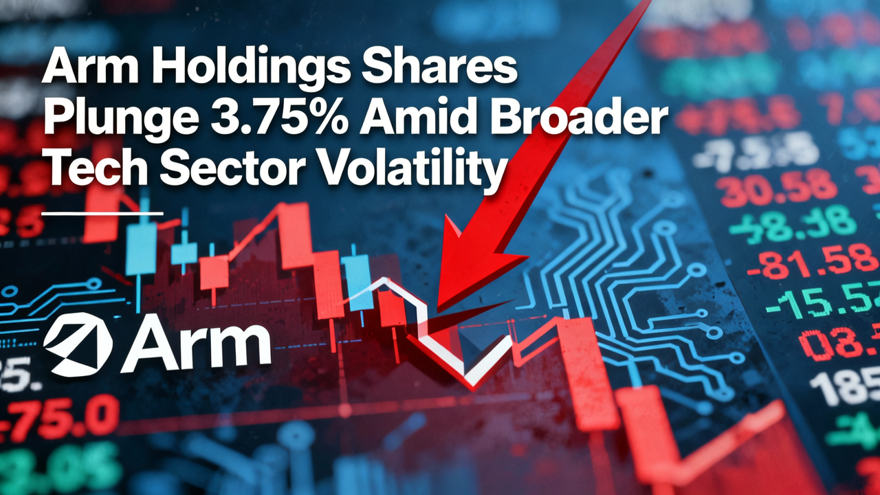 Arm Holdings Shares Plunge 3.75% Amid Broader Tech Sector Volatility