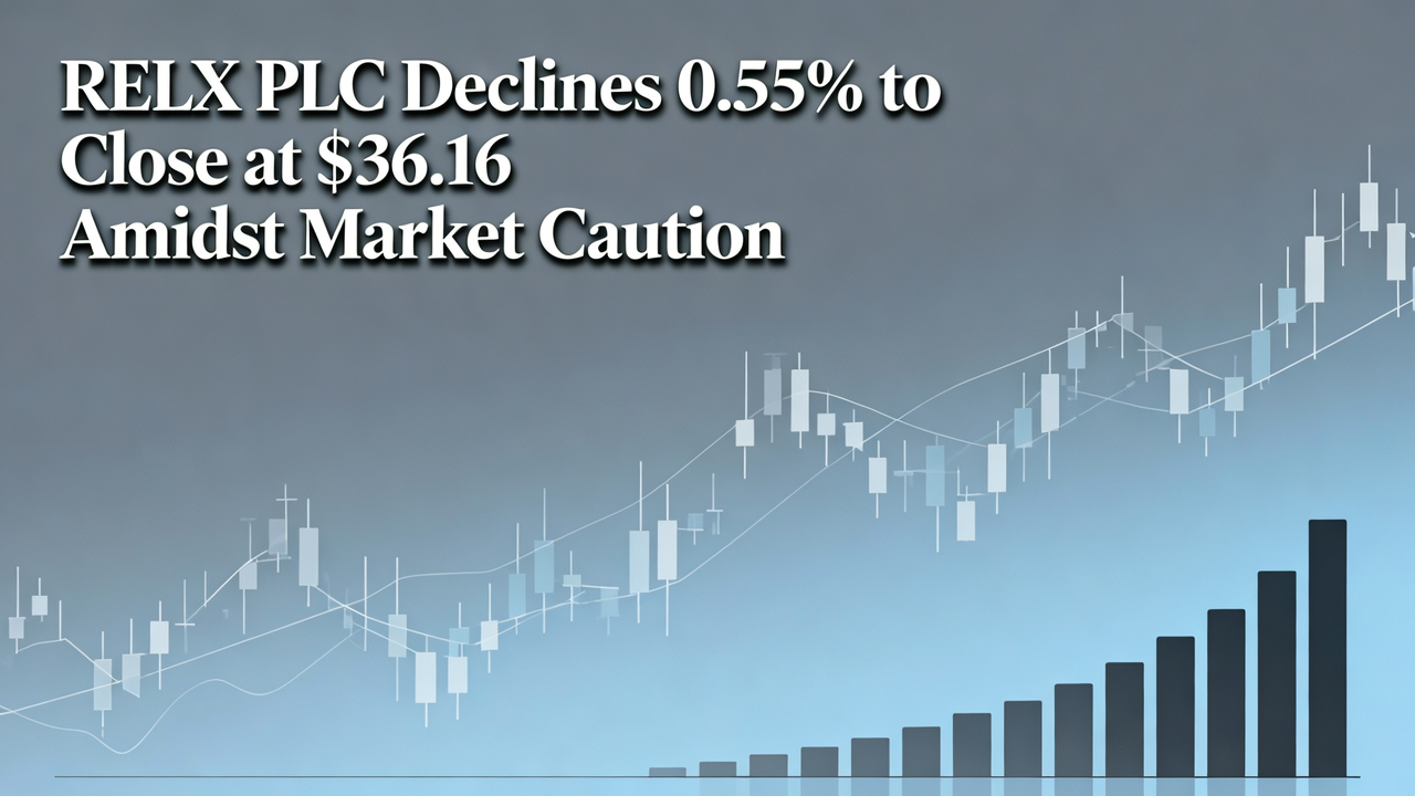 RELX PLC Declines 0.55% to Close at $36.16 Amidst Market Caution